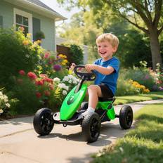Aiyaplay Pedal Go-Kart for Kids with Silent EVA Wheels