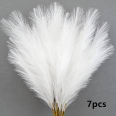 BGHONE 7pcs Faux Pampas Grass Bouquet 22in 55cm Artificial Plant