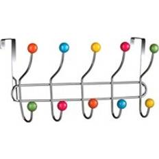 Coat Hooks Premier Housewares Chrome 10 Hanger With Multi Colour Plastic Balls Coat Hook