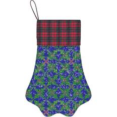 Stockings Famgem Paw Christmas Tree Stockings Buffalo Tartan Plaid Stocking