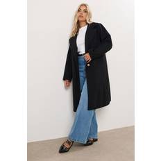 Polyester Coats Yours Longline Formal Coat Women - Black