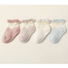 Florals Underwear Temu Baby Children's Princess Short Socks Thin Crystal - Floral