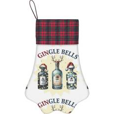 Stockings Famgem Paw Christmas Stockings Buffalo Tartan Plaid Stocking