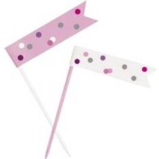 Tischdekoration Unique Party Cupcake Topper Happy Count 6er Pack