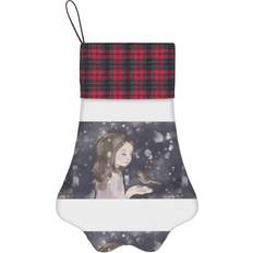 Stockings Famgem Paw Christmas Stockings Buffalo Tartan Plaid Stocking