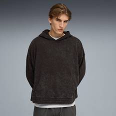 Puma Unisex Tröjor Puma Boxy Washed Hoodie Unisex - Black