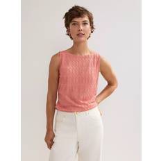 Phase Eight Tops Phase Eight Clemmie Textured Tank Top With Versatility - Orange