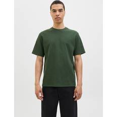 Jack & Jones Återvunnet material T-shirts Jack & Jones Enfärgat Jjeaustin T-shirt Grön