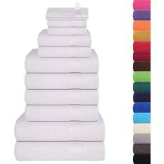 Badhanddoeken vidaXL 12-delige Handdoekenset 360 g/m 100% Katoen Wit