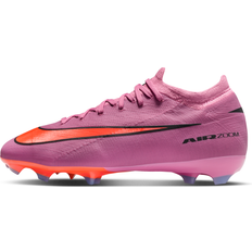 Rosa Fotbollsskor Barnskor Nike Air Zoom Mercurial Vapor 16 Pro FG Scary Good - Rosa/Svart/Orange