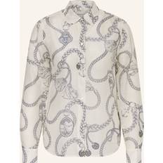 Gant Beige Skjorter Gant Dame Regular Fit Bomuld Skjorte Sejlads Tryk -