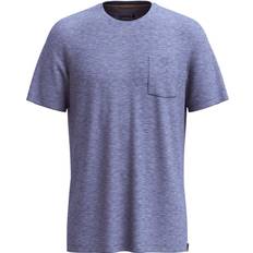 Gang & Vandring - Lilla T-shirts Smartwool Merino Hemp Blend Pocket Tee Shirt - Lilla