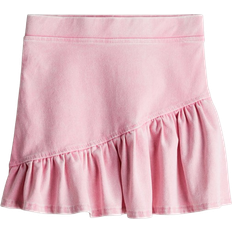 Röcke H&M Flounced Denim-Look Skirt - Light Pink (1252571004)