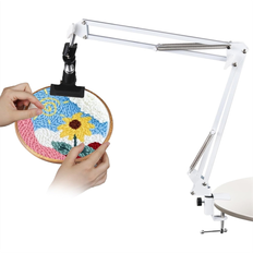 Embroidery Hoops & Frames Jojomino Embroidery Hoop Stand Folding Metal Knee Top