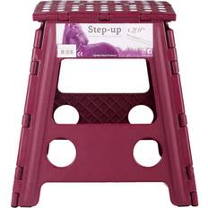 QHP Step-up Red Seating Stool 39cm