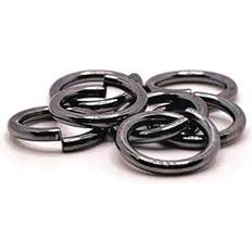 Piercings Oriental Trading Gunmetal Open Jump Rings 9mm 17g - Grey