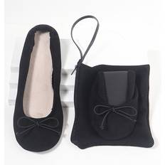 Low Shoes Temu Soft Pu Ballet Flats With Elastic Bowknot - Lightweight