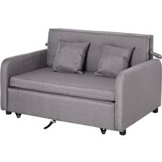Homcom Storage Grey Sofa 136cm 2 Seater