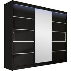 Mirjan24 Aston VI Black Garderob 250x215cm