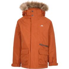 Fake fur Jackets Children's Clothing Trespass Kid's Waterproof Parka Jacket Upbeat - Rust (MCJKRATR0011-RUS)
