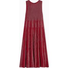 Dresses Emporio Armani Sleeveless Striped Rib Knit Maxi Dress - Chili Pepper Fancy