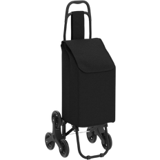 Vounot 6 Wheels Stair Climbing Shopping Trolley 32L - Black