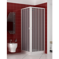 Docce Luna Box Doccia 70x70 cm Pvc Apertura A Soffietto Angolare 700x700x1850mm