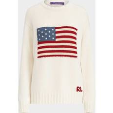 Ralph Lauren Collection Flag Crewneck Sweater - Lux Cream