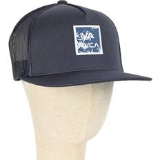 Blue - Fitness & Gym Headgear RVCA All The Way Print Trucker Cap - Navy