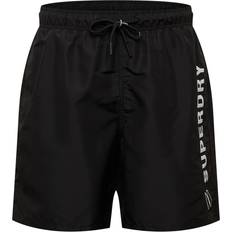 Superdry Code Applque Recycled Swim Shorts 19" - Black