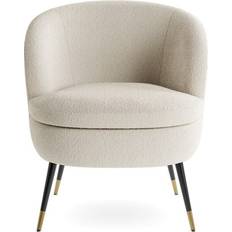Dunelm Marcie Luxe Ivory Lounge Chair 75cm