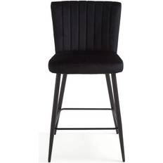 Padded Seat Bar Stools Dunelm Taylor Black Bar Stool 95cm