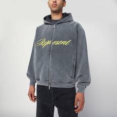Script Cotton Hoody - Black