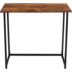 Rectangular Writing Desks MCC Folding Computer Study Boston Brown Writing Desk 45x80cm