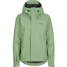 Dam - Gång & Vandring Regnkläder Rab Downpour Jacket Wmns Fig Green