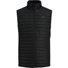 Jack & Jones Multi Bodywarmer Puffer Gilet - Black