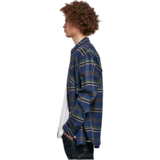 Urban Classics Mountain Flannel Shirt - Navy