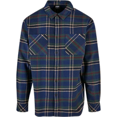 Urban Classics Mountain Flannel Shirt - Navy
