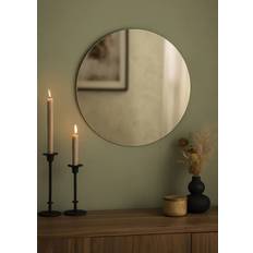 Brons Väggspeglar Kaila Rund Spegel Dark Bronze 50 cm Ø Väggspegel