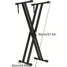 Temu Double Braced Adjustable Keyboard Stand