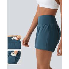 Halara Super High Waisted Pocket & Pocket 2-in-1 Yoga Shorts 5''-Longer Length
