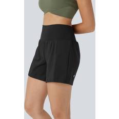 Halara Super High Waisted Pocket & Pocket 2-in-1 Yoga Shorts 5''-Longer Length