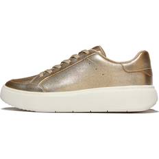 Fitflop Sneakers Fitflop Rtg Metallic Leather Sneakers - Gold