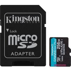 256 GB - microSD Memory Cards Kingston Canvas Go! Plus microSD 256GB with SD Adapter