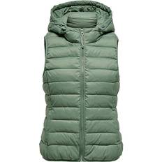 Only New Tahoe Quilted Gilet - Hedge Green