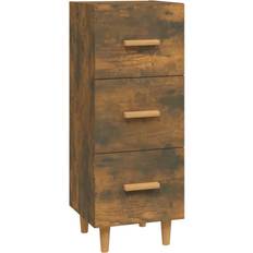 vidaXL Engineered Wood Smoked Oak Skænk 34.5x90cm