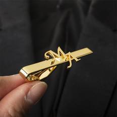 Slipsnålar Temu Custom Letter Tie Clip Personalized Stainless Steel