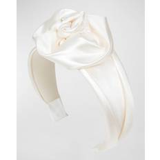 Silk Headgear Jennifer Behr Womens Cream Rosalina Floral Applique Silk Headband - Cream