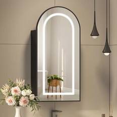 Lighting Bathroom Cabinets Metro Arched Medicine Cabinet Aluminum Frame