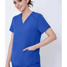 Work Clothing Sets Shein Four-Piece Set Running Matte Elastic Scrub Set